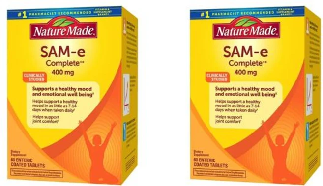 (미국직배) 네이처메이드 SAMe 삼이 400mg 60정 2개 Nature Made SAM-e Advanced 400 mg 60 Tablets - 쿠팡