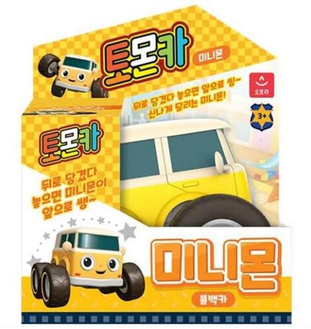토몬카 미니몬 풀백카 자동차 장난감, 1개