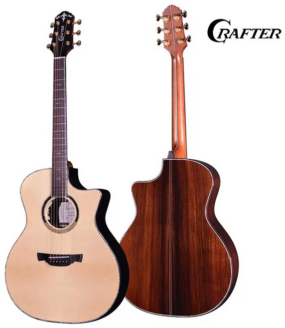 CRAFTER 크래프터 (올솔리드) 통기타 KGLXE 7000 RS 국산 고급 기타 / 최상급 희귀 목재 / GA바디/ 엘알벡스 앤썸 EQ픽업장착, 1개, KGLXE-7000 RS