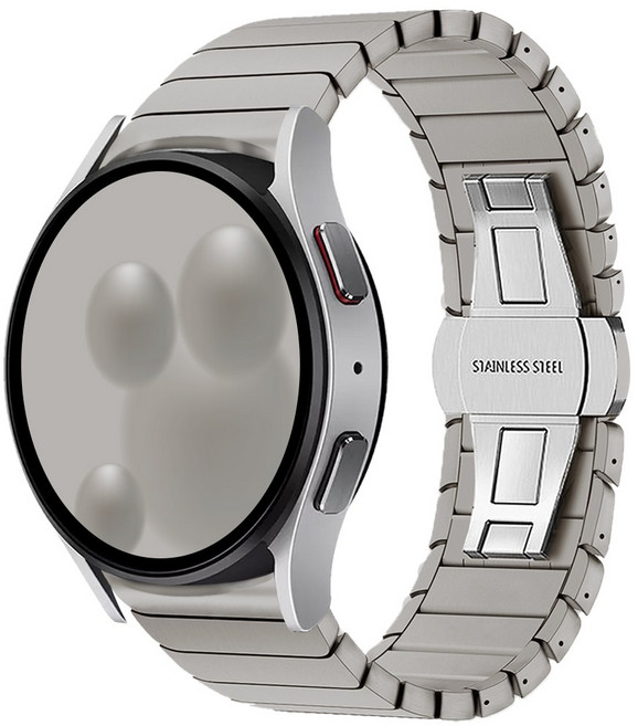 아이메이드잇 갤럭시워치 호환 링크 브레이슬릿 스트랩 밴드, 그레이 티타늄, 1개