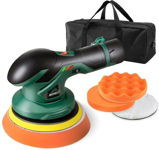 BATOCA 무선 광택기 듀얼 폴리셔 B02PO37, 연마기 세트