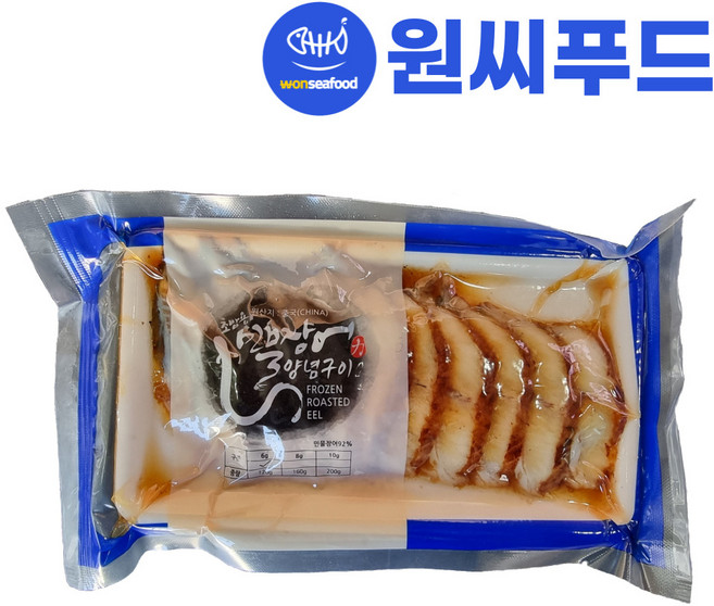 원씨푸드 초밥용 양념 민물장어 슬라이스 6gX20미(120g) 초벌구이, 1개