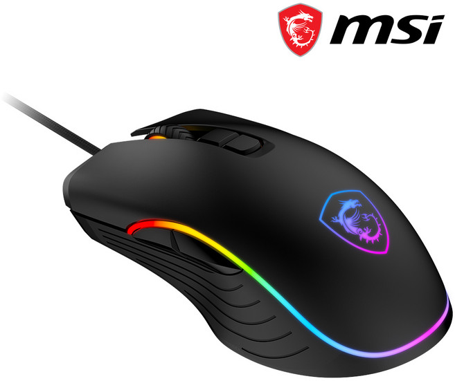 MSI FORGE GM300 유선 마우스, MSI FORGE GM300 게이밍 마우스, 혼합색상