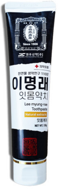 이명래 잇몸약치 무불소치약 입냄새 천연한방 생약원료 엔유네이처 130g, 1개