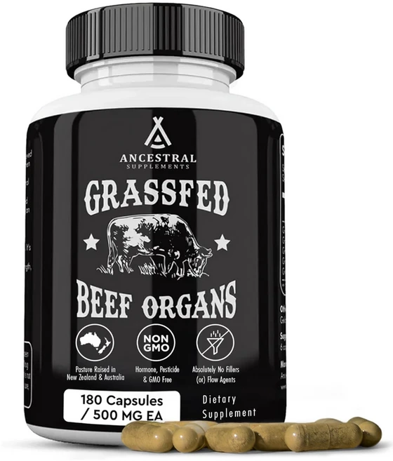 앤세스트랄 서플먼트 목초사육소 내장 종합영양제 180알 - 간 심장 신장 췌장 비장건강, 1개, 180정 - 쿠팡