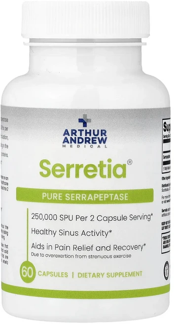몸관리하세요 겨울입니다 Arthur Andrew Medical Serretia® 캡슐 60정(캡슐당 125000SPU) 특별관리진행, ArthurAndrewMedicalSerretia캡슐6, 1, 60정 - 쿠팡