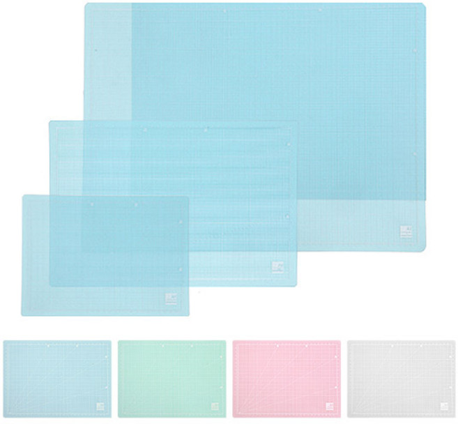 반투명 커팅매트 A2 / 커팅 매트 컷팅매트 사무실 책상 받침, 핑크, PVC 반투명 커팅매트 A2