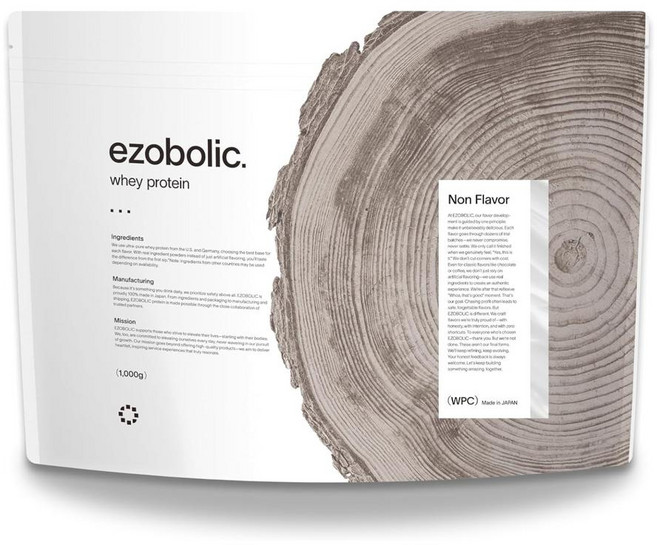 EZOBOLIC 에조볼릭 웨이프로틴 플레인 1kg 무첨가 무향 WPC 단백질, 1개