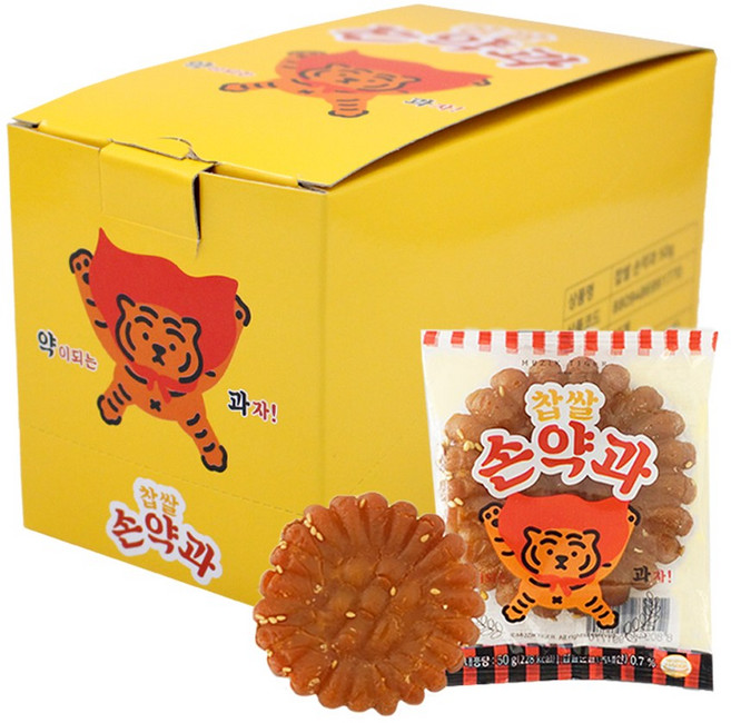 무직타이거 쫀득 찹쌀 손약과 50gx10개 (1box) (임박 26.05.18), 10개, 50g