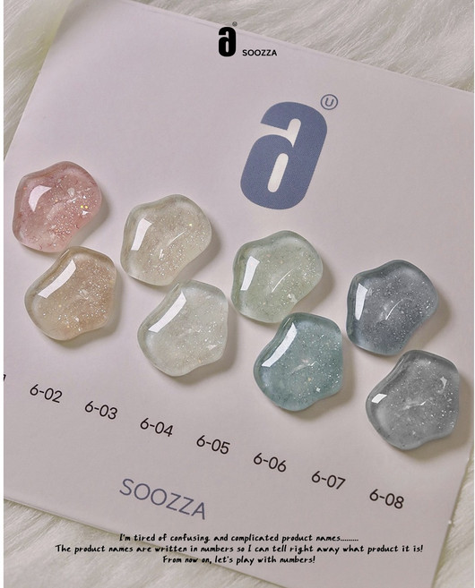 수짜젤 6번 벨벳젤 네일 8종 세트, 1개