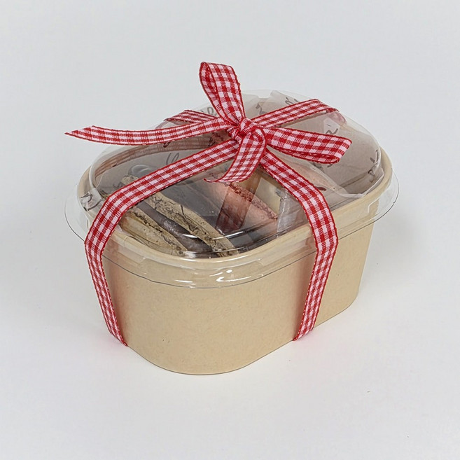 직사각 종이용기 R250 크라프트 25개 디저트 답례품, 1세트, 25개입