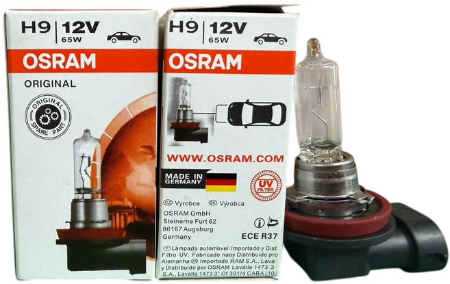OSRAM 汽車鹵素頭燈 H9 12V 65W, 2個