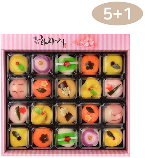 [맛시루]대가야푸드 화과자20구선물세트 5+1행사, 1개