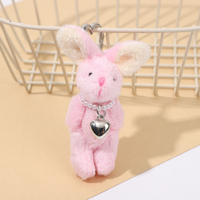 띵룸 러브하트 토끼 인형 키링 열쇠고리