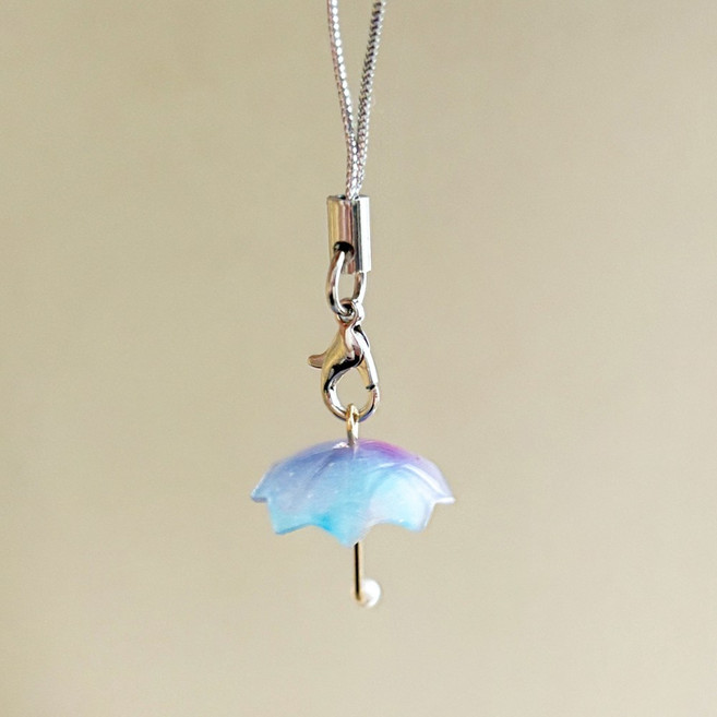 우산 키링 모양 날씨 모형 초미니 키치한 힙한 진주