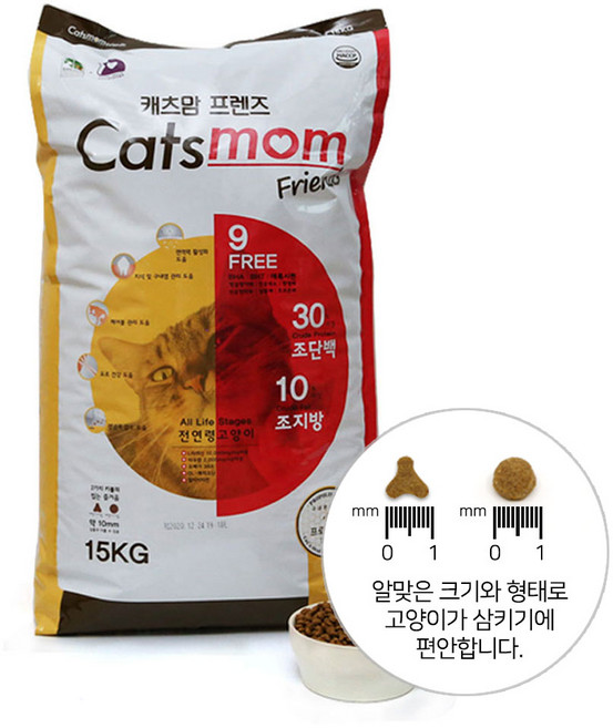 캐츠맘 프렌즈 고양이 사료, 15kg, 1개, 닭