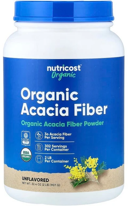 Nutricost 유기농 아카시아 섬유소 분말 무맛 907g(32oz) NCS-67232, 1 - 쿠팡