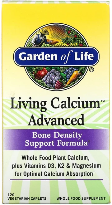 Garden of Life Living Calcium 어드밴스드 베지 정제 120정, GardenofLifeLivingCalcium어드밴스드, 1개 - 쿠팡