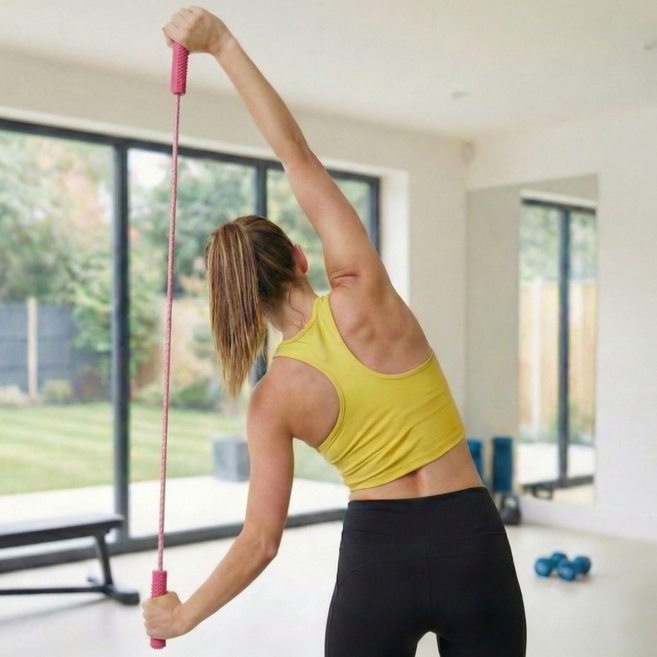 에코리즈 스트레칭 로프, 핑크, 1개