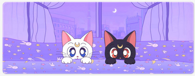 세일러문 B 애니 새턴 L 2XL 데스크매트, 01 세일러문B L(800x300x4mm), 1개