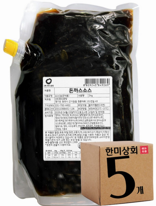 돈까스 소스 (2Kg 5개), 2kg, 5개