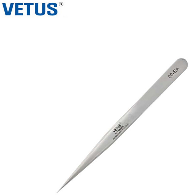 정품 VETUS 00-SA 정밀핀셋 비투스 스테인레스 핀셋, 1개