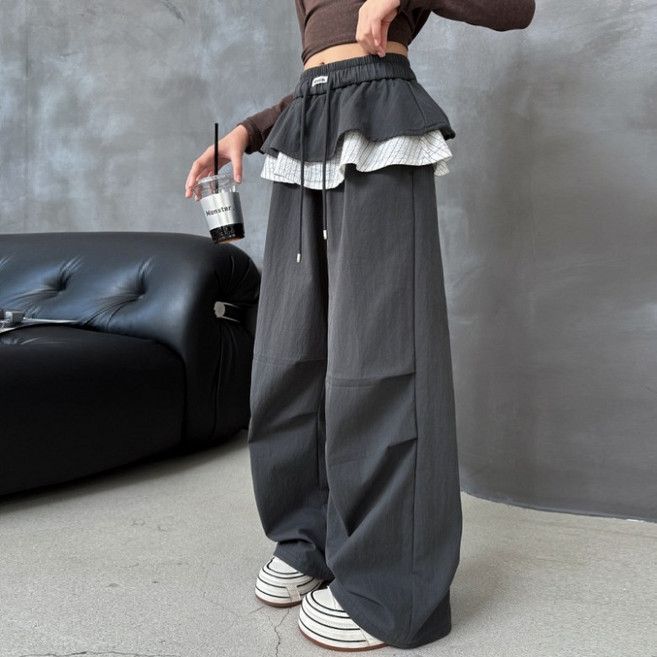 여아 주니어 치마바지 프릴스커트 레이어드 와이드 팬츠