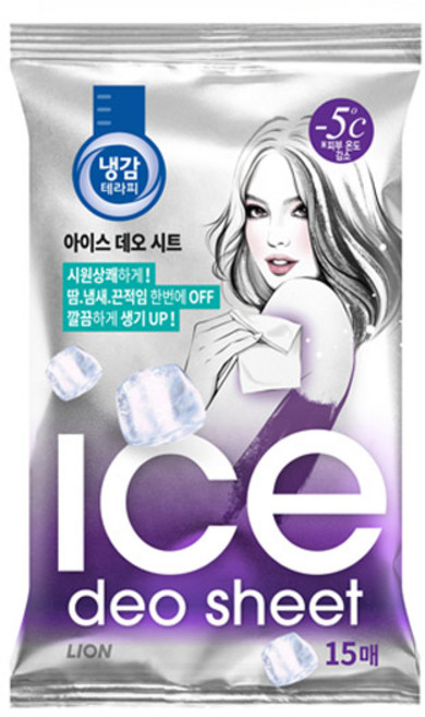 냉감테라피 아이스 데오드란트 시트, 87g, 1개