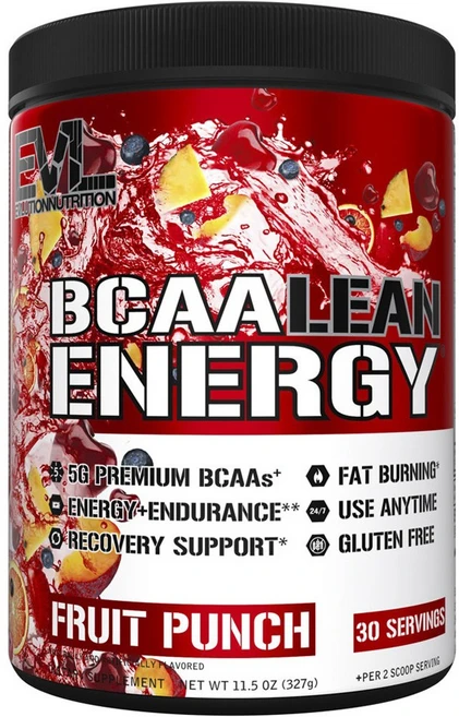 EVLUTION Nutrition BCAA 린 에너지 프루트 펀치, 1개, 327g - 쿠팡