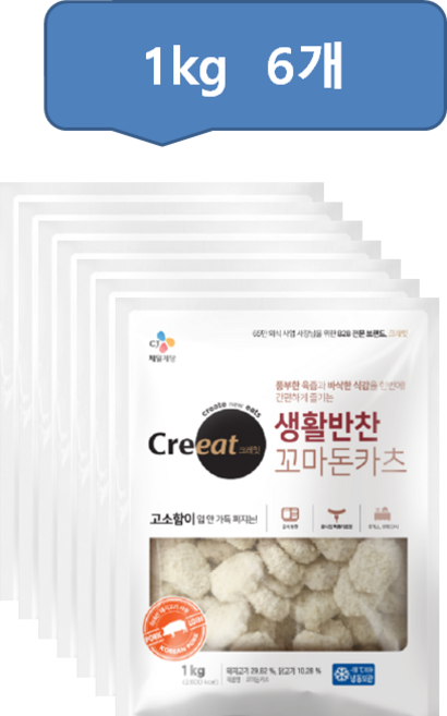 셰프솔루션 경양식 꼬마 돈까스 1kg, 6개
