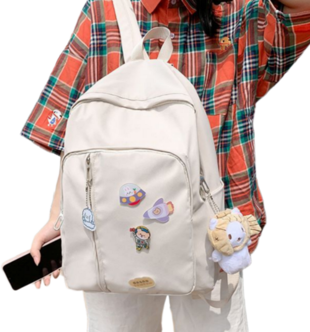 가벼운 백팩 책가방 데일리 노트북 여행 가방 여학생 남녀공용