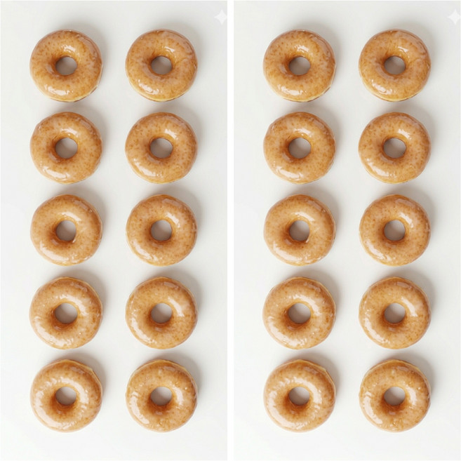 당일제조 70g*20개 글레이즈드 수제도넛 1 400g 크레이지도넛 선물용 간식용 도넛세트, 70g, 20개