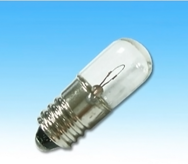 鎢絲燈泡 E10 鎖牙式燈泡 實驗用小燈泡 DC3V-DC24V, 1個, DC12V