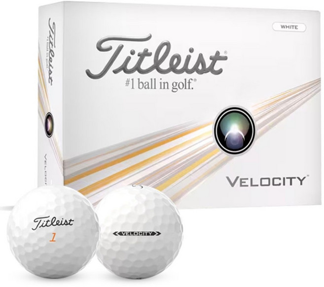 타이틀리스트 2024 벨로시티 골프볼 2피스, 화이트, 12개입, 1개