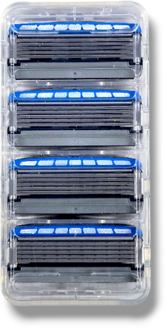 쉬크 하이드로5 커스텀 면도날 / 벌크형, 4개입, 1개