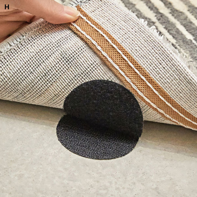 밀림방지고정 스티커 2개, 삼각블랙