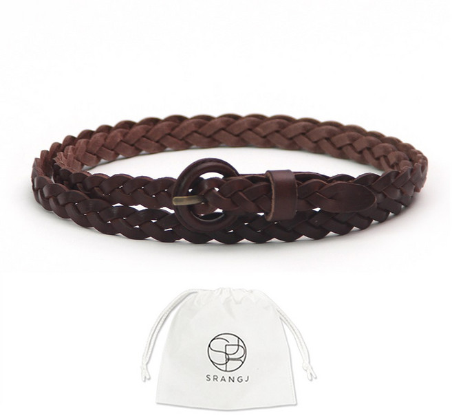 에스랑제이 여성 청바지 슬림 가죽 벨트 BD29