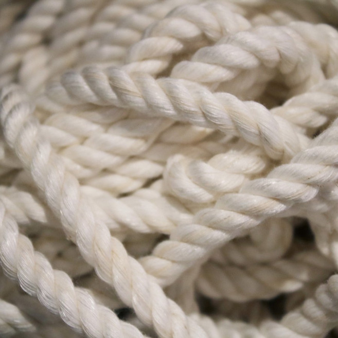 면로프 10mm 100M 스크래쳐 DIY 면줄 면밧줄, 1개, 아이보리