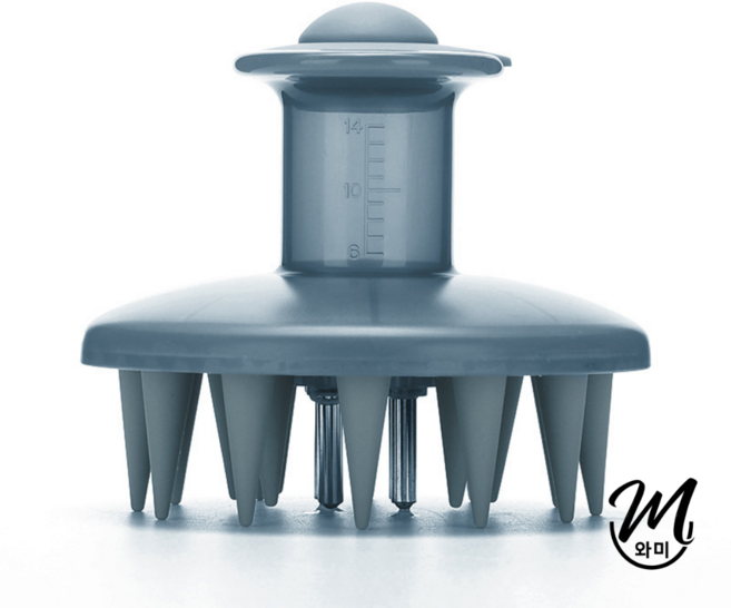 와미 실리콘 두피 마사지 앰플 도포기, 1개, 블루