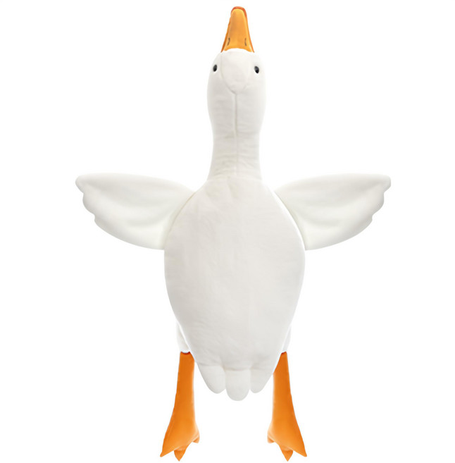 大白鵝抱枕 - 柔軟舒適 可愛造型 居家療癒裝飾, 白色