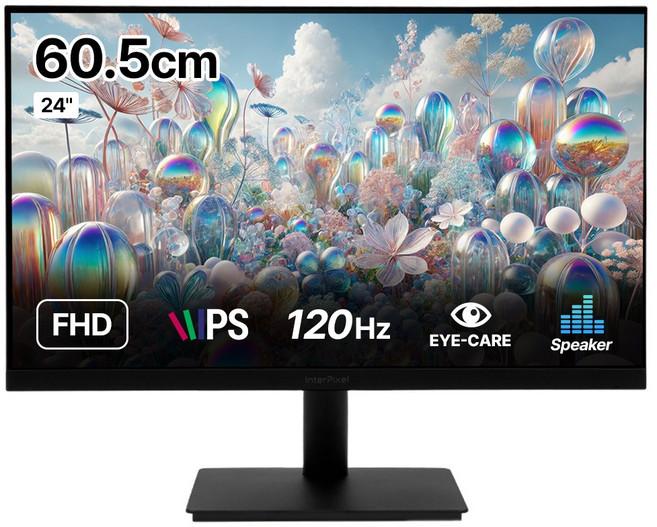 인터픽셀 IP2432 FHD IPS 120Hz ECO 플리커프리 게이밍 모니터, IP2432(일반), 60.5cm