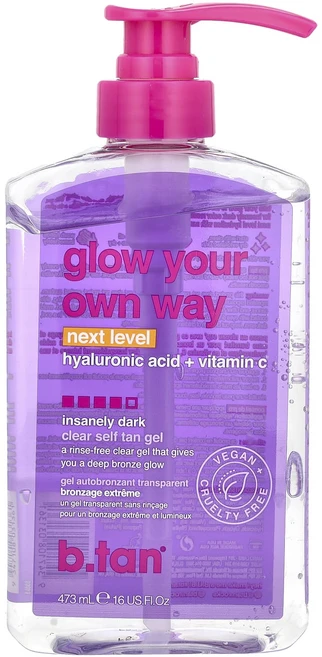 특별한효과 b.tan Glow Your Own Way 클리어 셀프 탠 젤 인네리 다크 473ml(16fl oz) 곧일시품절됩니다, btanGlowYourOwnWay클리어셀프탠젤인네리다크 - 쿠팡