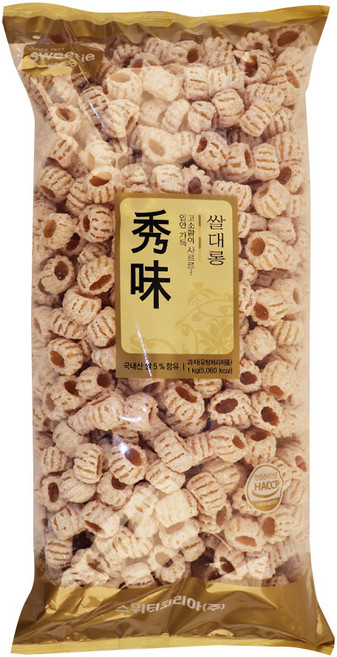 스위티코리아 쌀대롱 과자 1kg, 1개