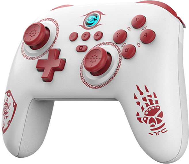 호환닌텐도 스위치 컨트롤러 PC Steam 조이스틱 게임 패드 젤다 한정판 게임 패드, 흑색, 1개