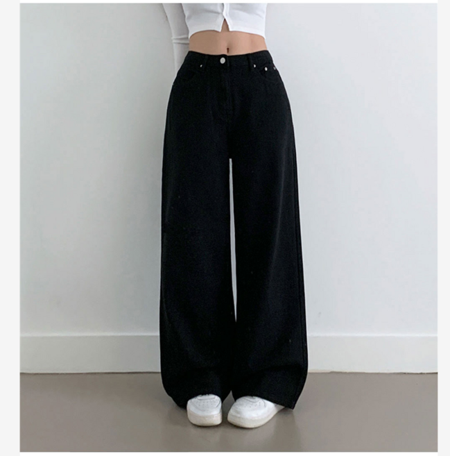 부기샵 숏&롱 히든밴딩 에코 하이웨스트 6컬러 코튼 와이드 팬츠