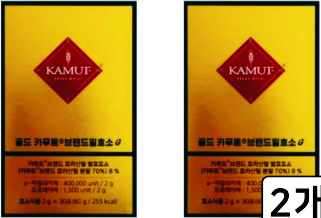 그레인온 골드 카무트 브랜드밀 효소G 30p, 60g, 2개