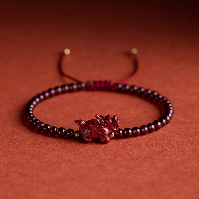 이레오몰 가넷 비휴팔찌 경면주사 L-0014