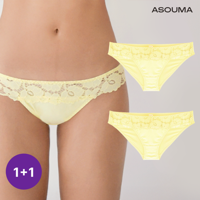 아소마 여성 빅사이즈 레이스팬티 105있음 2P