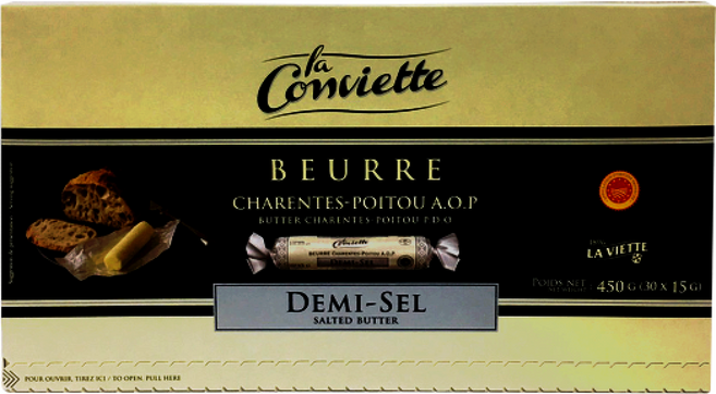 라꽁비에뜨 버터 가염 입 라콩비에트 프랑스 AOP 천연 발효 프랑스 명품버터, 1개, 450g