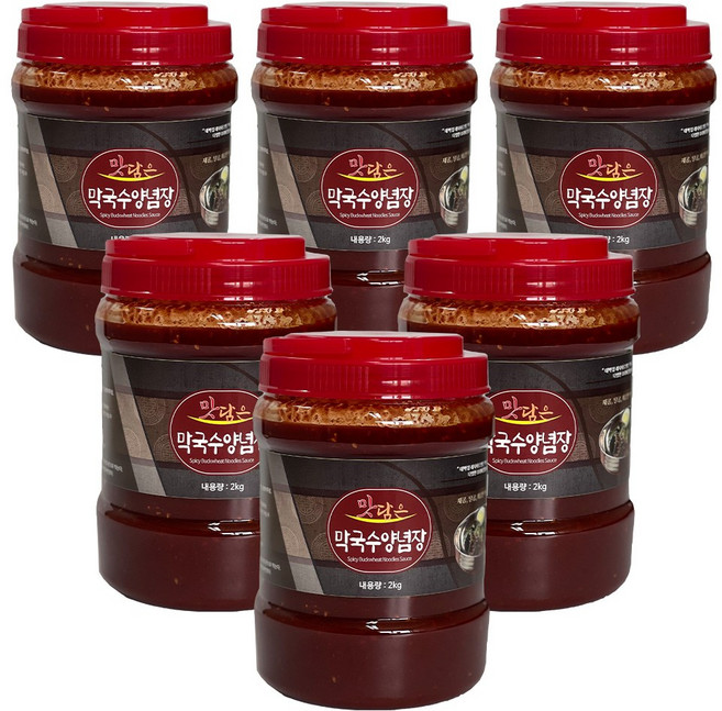 맛담은 막국수양념장 2kg 단품, 6개